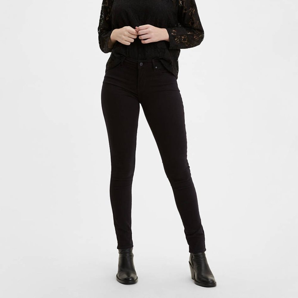Levis 711 skinny jeans in black
